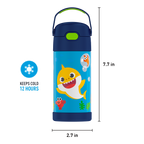 12oz FUNTAINER® WATER BOTTLE BABY SHARK