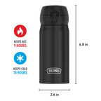 12oz STAINLESS STEEL DIRECT DRINK BOTTLE