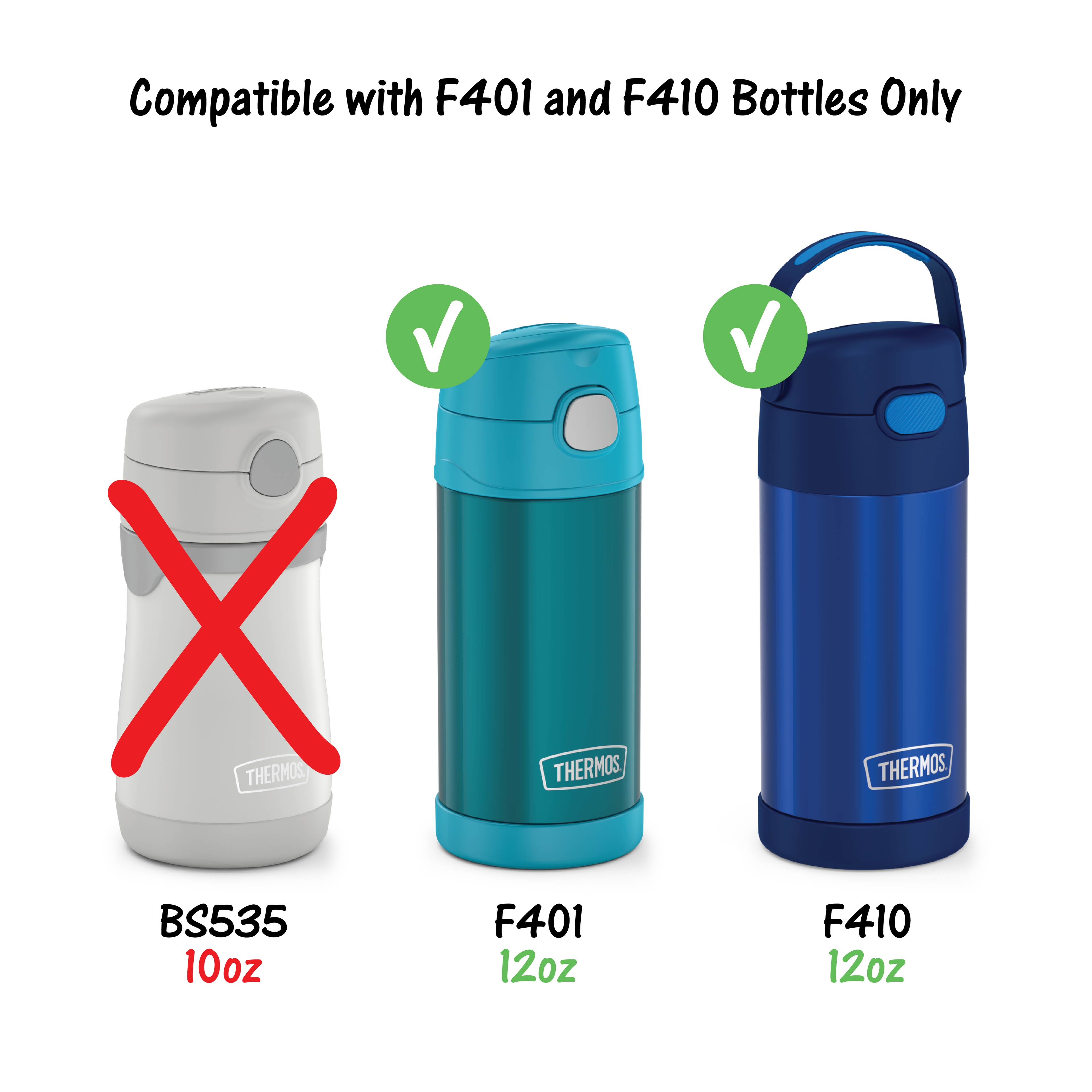 12oz FUNTAINER® BOTTLE REPLACEMENT STRAWS 2-PACK