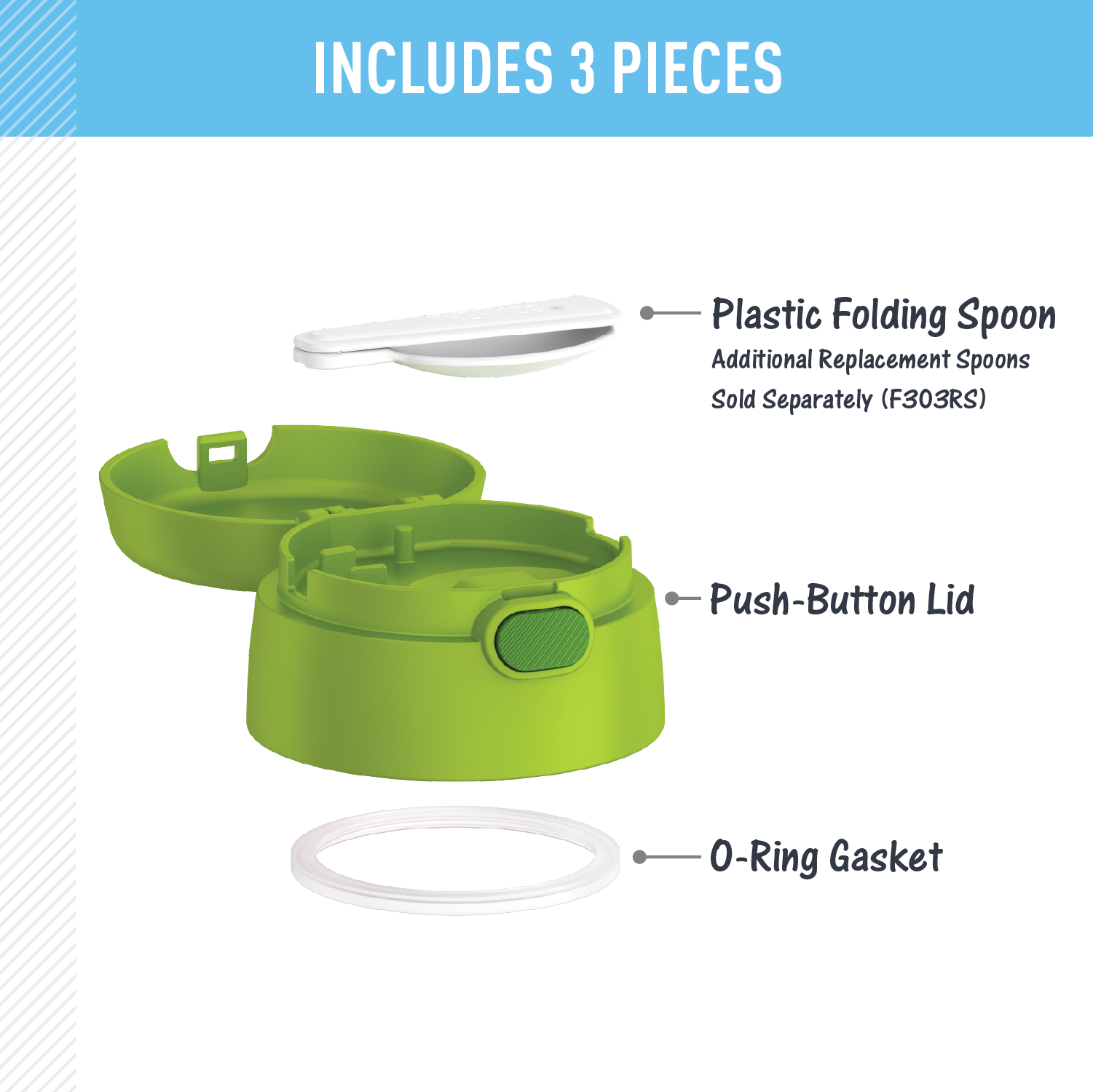 FUNTAINER® FOOD JAR - REPLACEMENT LID