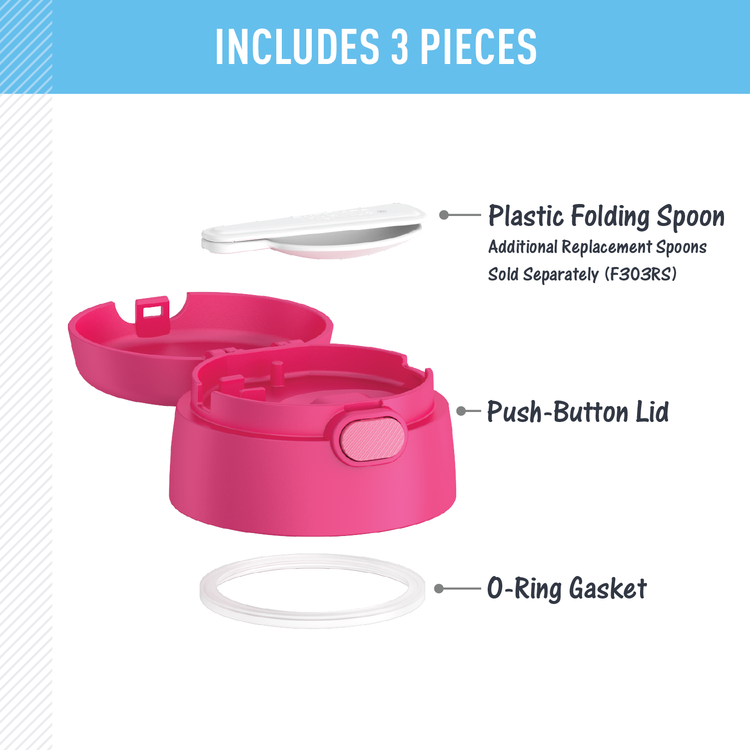 FUNTAINER® FOOD JAR - REPLACEMENT LID