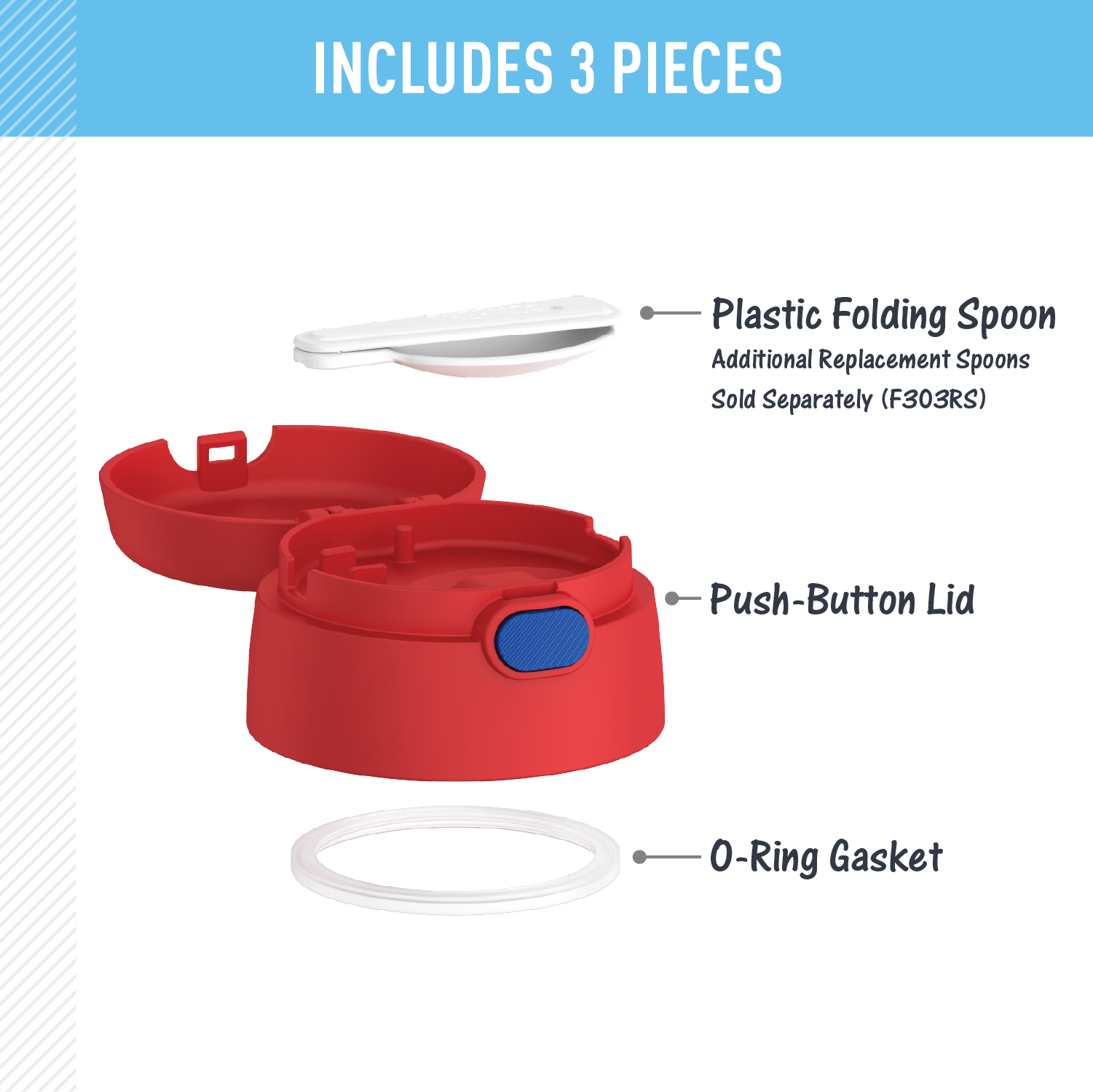 FUNTAINER® FOOD JAR - REPLACEMENT LID