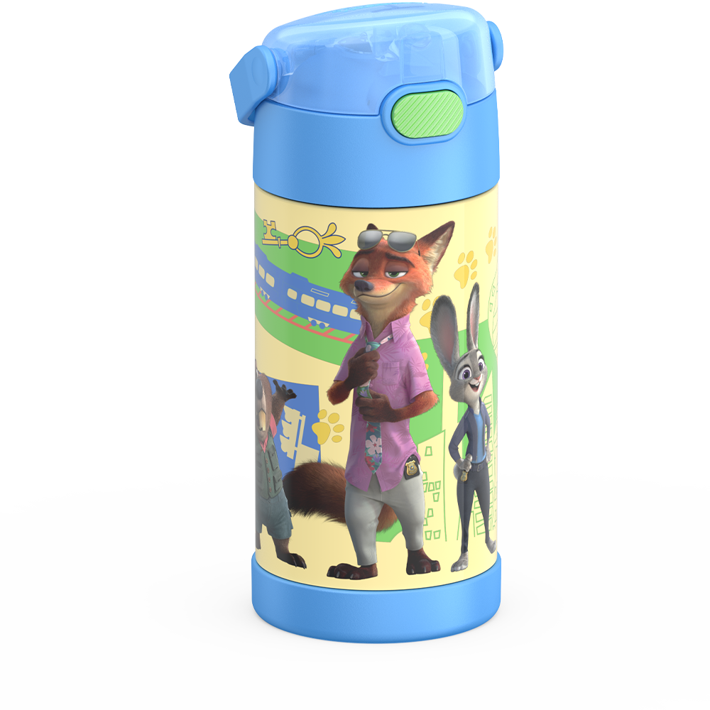 12oz FUNTAINER® WATER BOTTLE DISNEY ZOOTOPIA 2