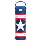 16oz FUNTAINER® WATER BOTTLE CAPTAIN AMERICA