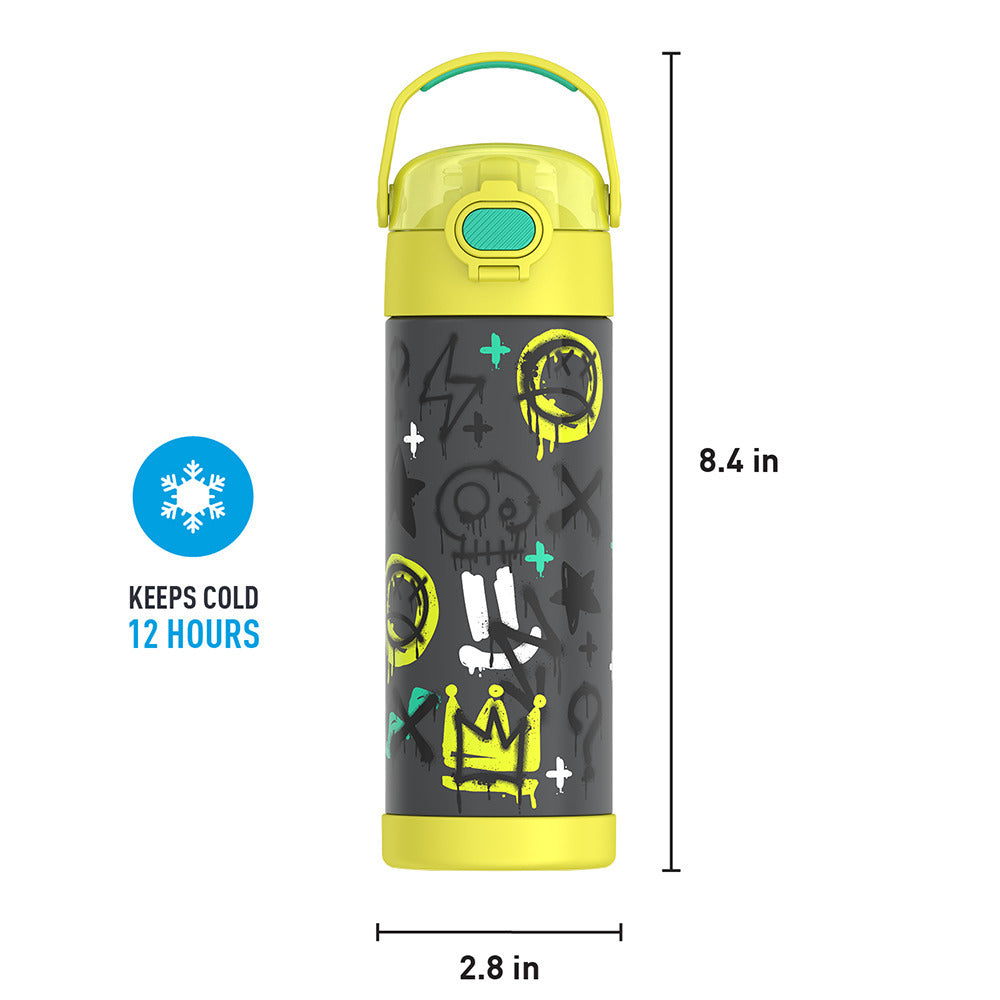 16oz FUNTAINER® WATER BOTTLE WITH LOCKING LID