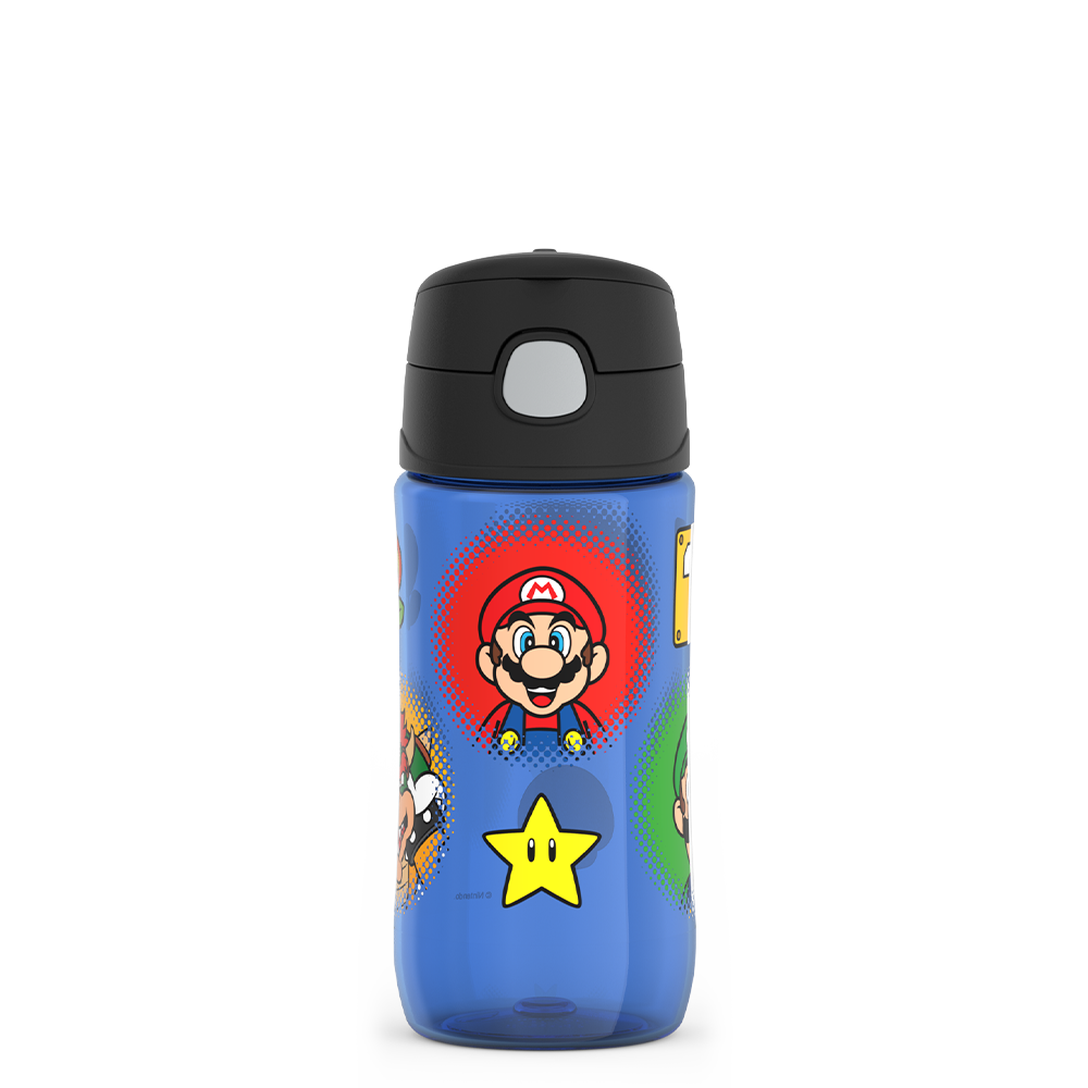 16oz THERMOS® KIDS WATER BOTTLE WITH SPOUT LID MARIO KART™