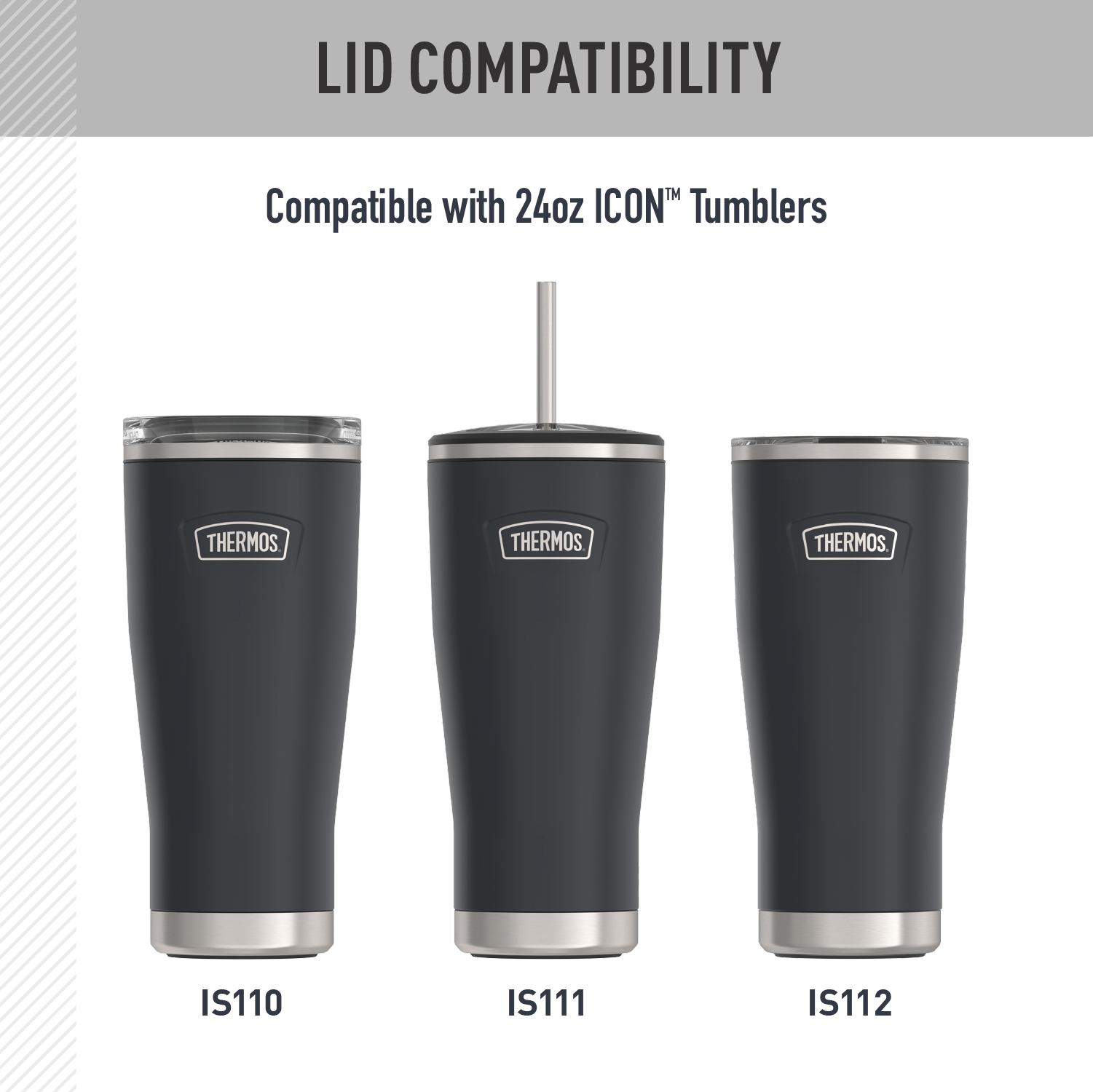 24oz ICON™ COLD TUMBLER - REPLACEMENT LID