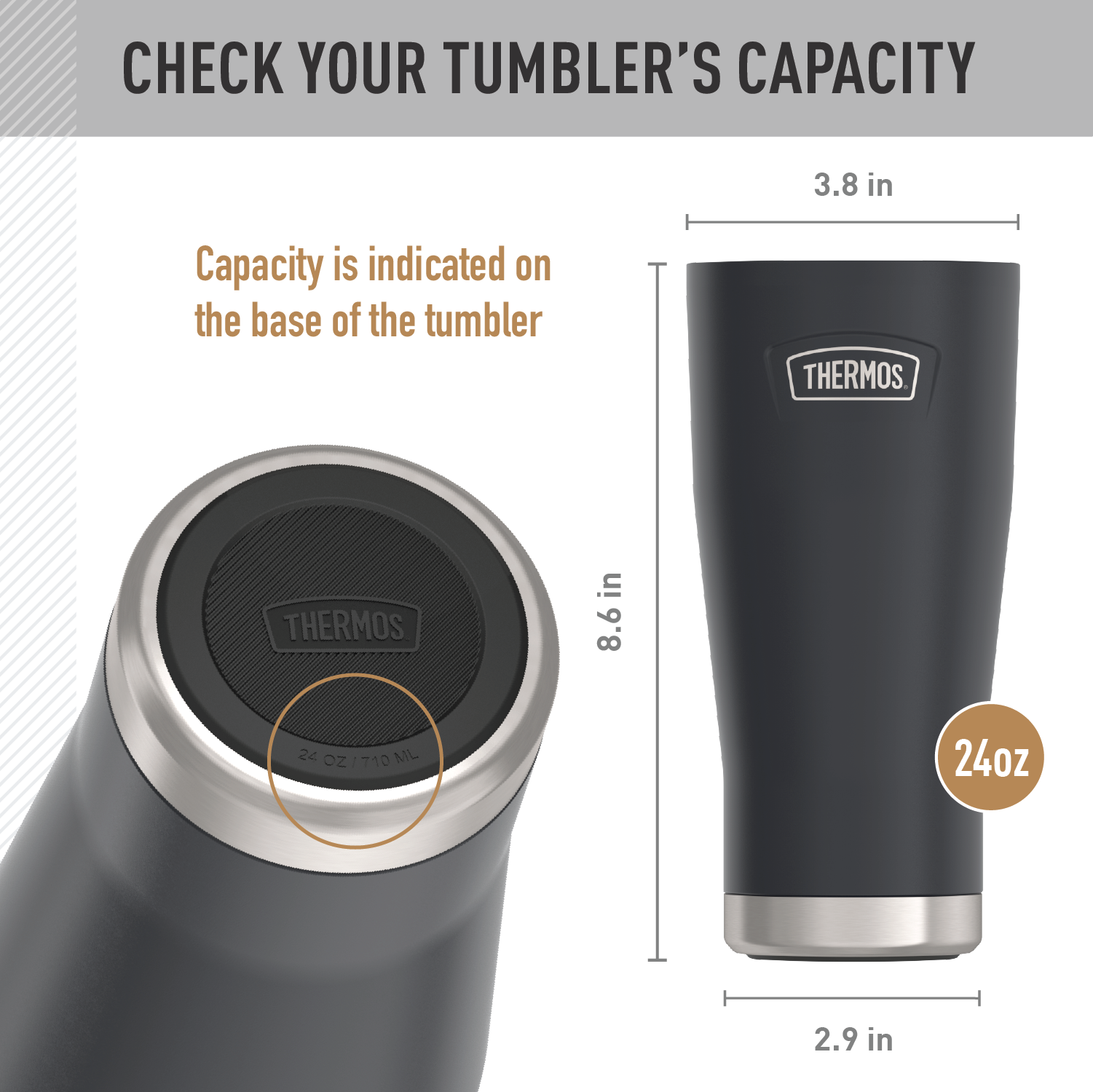 24oz ICON™ COLD TUMBLER - REPLACEMENT LID