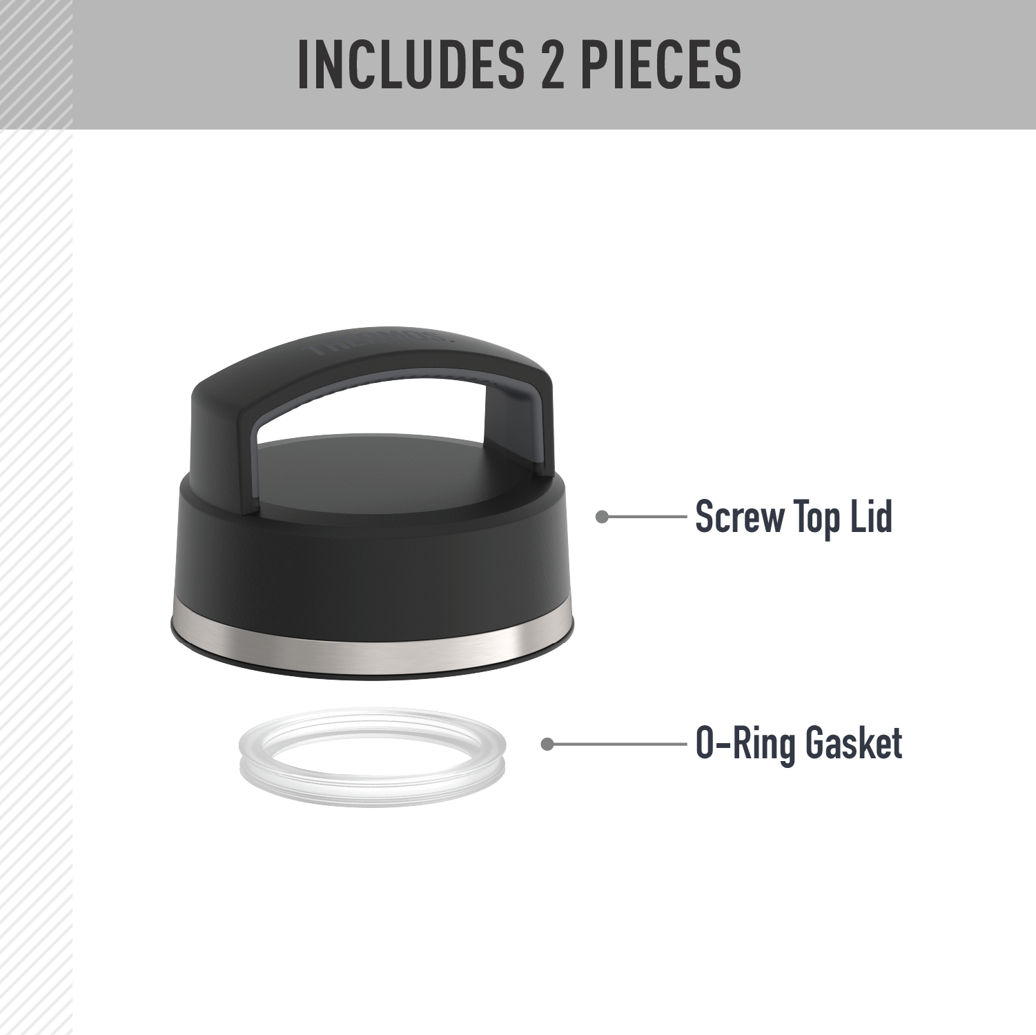 24oz ICON™ WATER BOTTLE SCREW TOP - REPLACEMENT LID