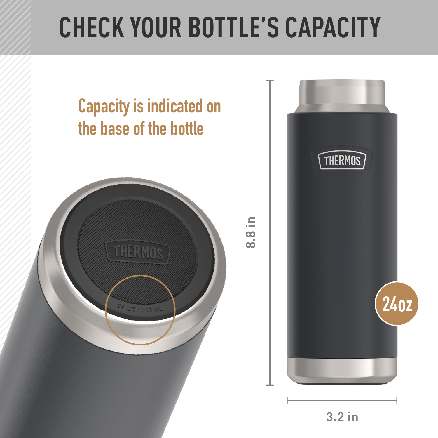 24oz ICON™ WATER BOTTLE - REPLACEMENT SPOUT LID