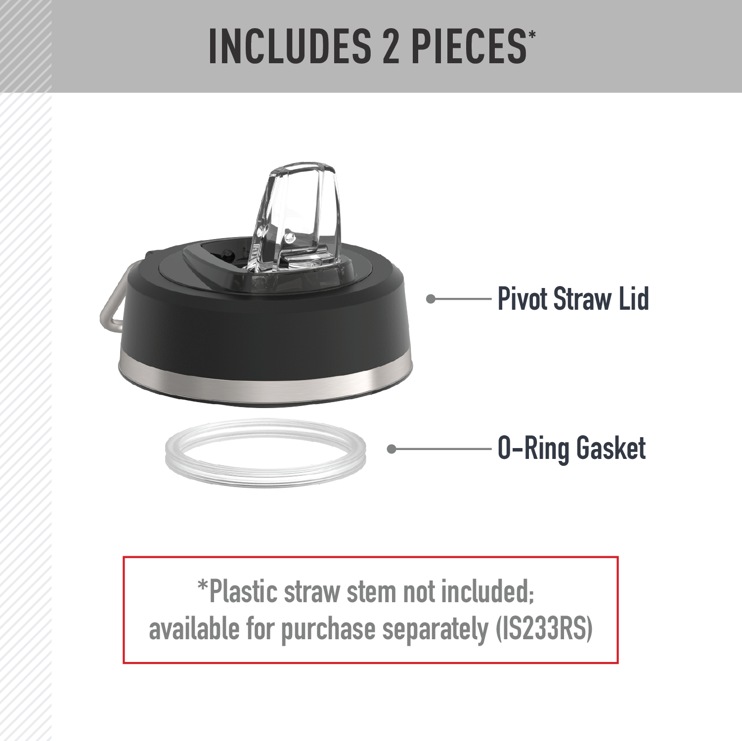 32oz ICON™ WATER BOTTLE - REPLACEMENT STRAW LID