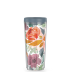24oz DOUBLE WALL TUMBLER WATERCOLOR FLORAL