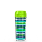 18oz DOUBLE WALL WATER BOTTLE NAVY STRIPES