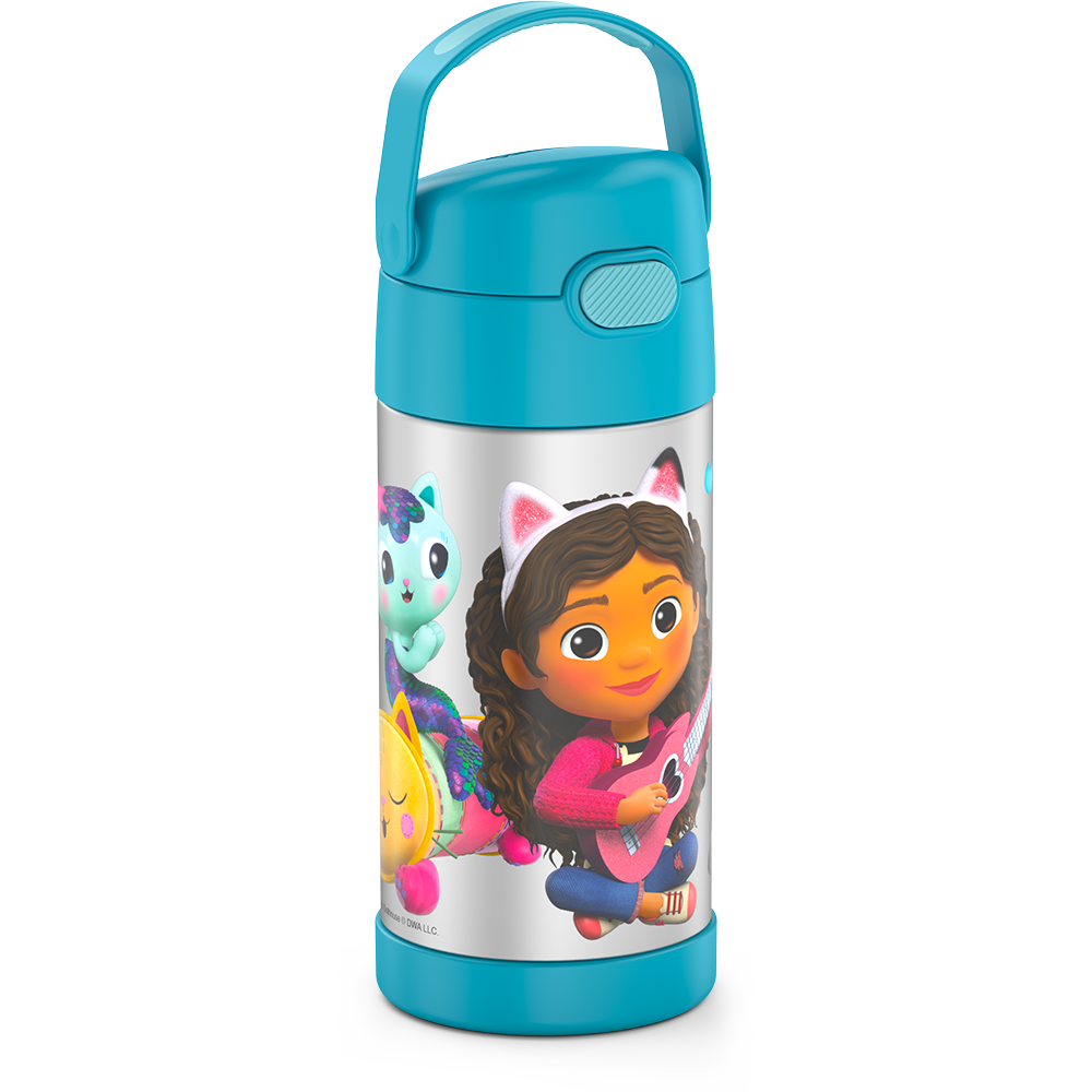 12oz FUNTAINER® WATER BOTTLE GABBYS DOLLHOUSE