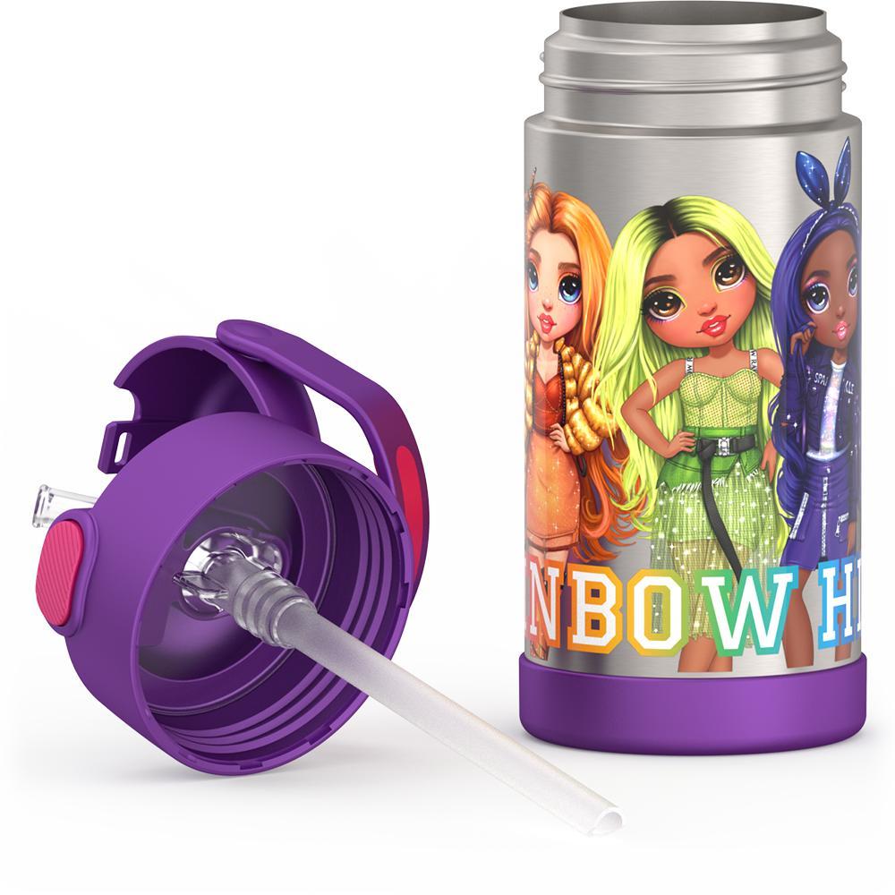 12oz FUNTAINER® WATER BOTTLE RAINBOW HIGH