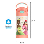 12oz FUNTAINER® WATER BOTTLE DISNEY PRINCESS