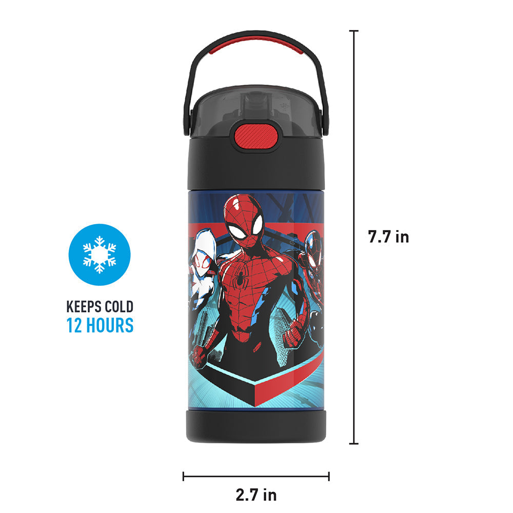12oz FUNTAINER® WATER BOTTLE SPIDER-MAN