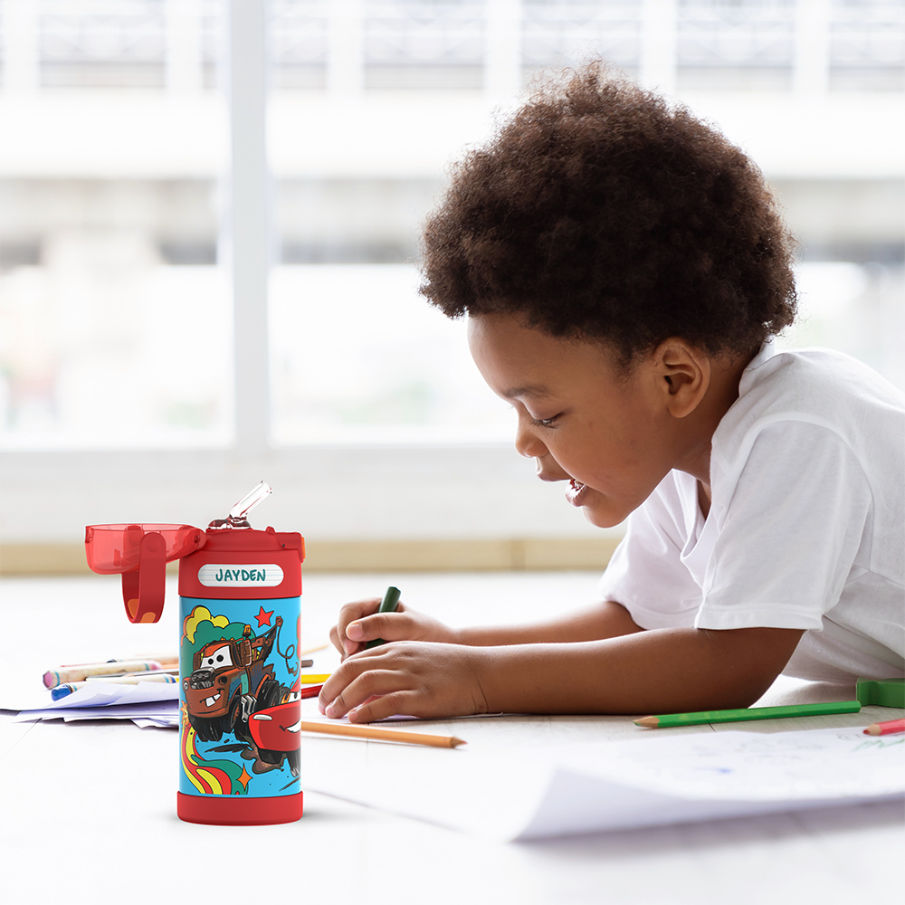 12oz FUNTAINER® WATER BOTTLE DISNEY AND PIXAR CARS