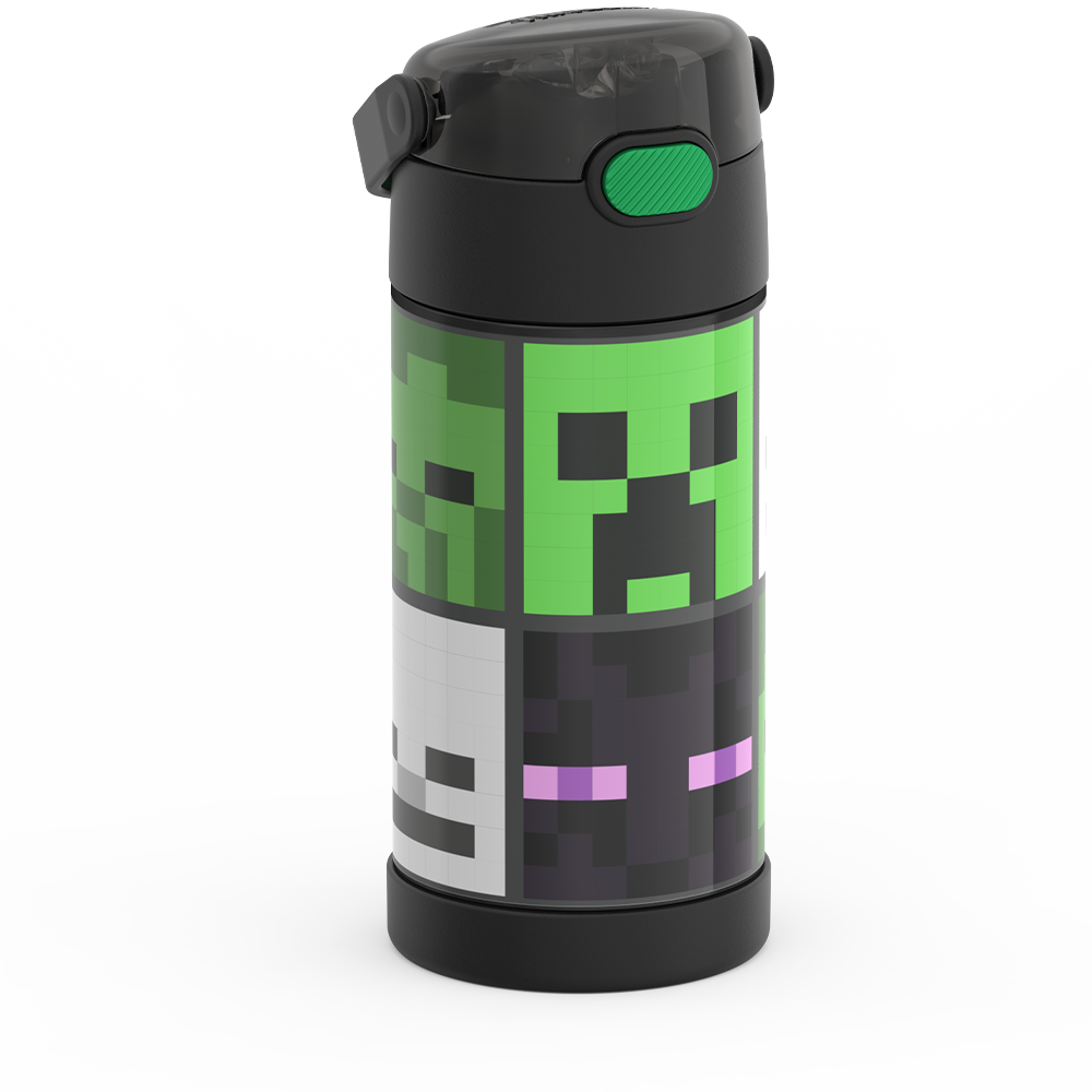12oz FUNTAINER® WATER BOTTLE MINECRAFT