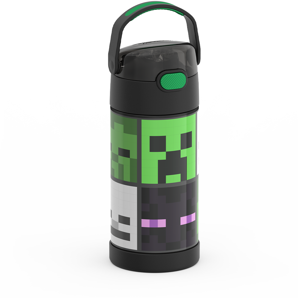 12oz FUNTAINER® WATER BOTTLE MINECRAFT