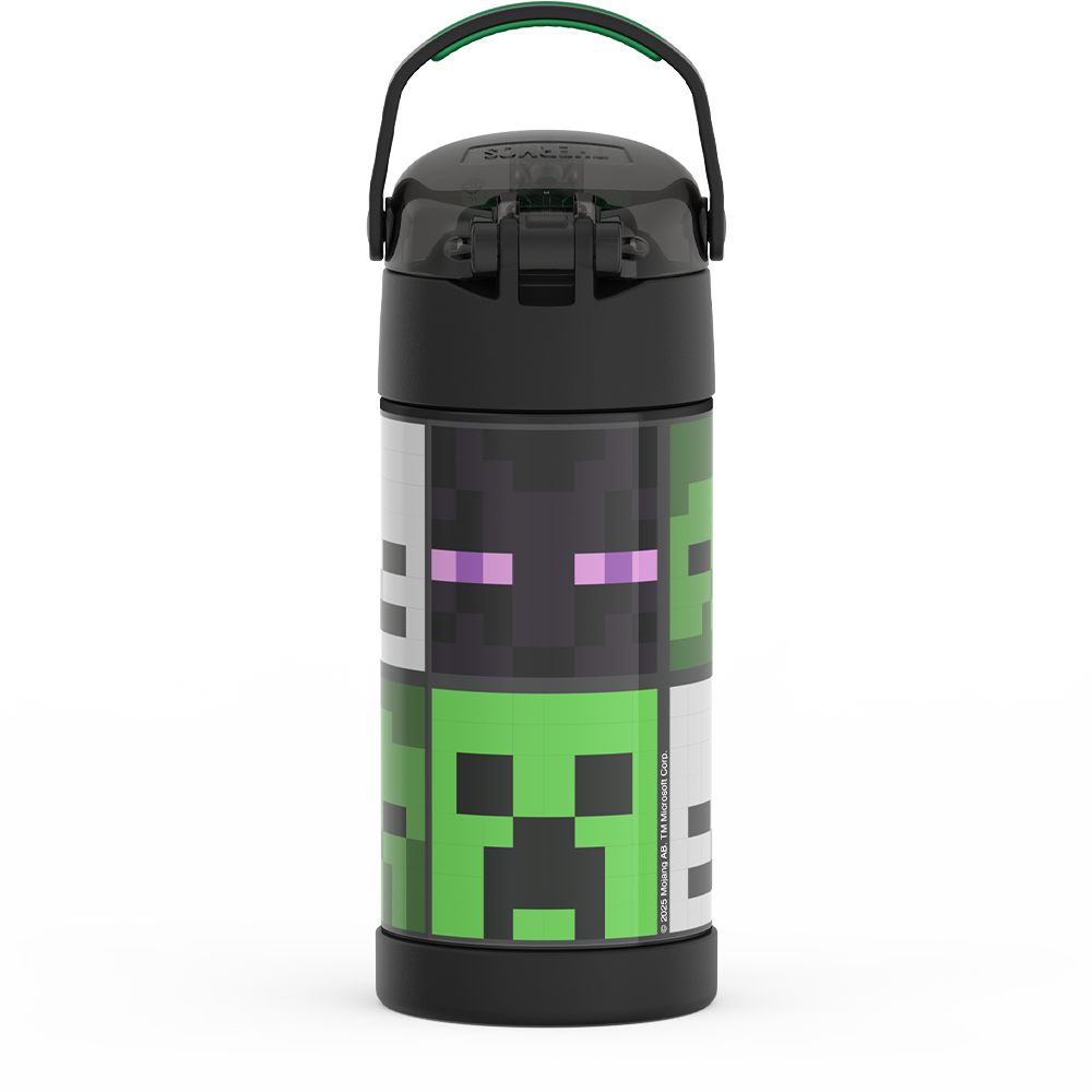 12oz FUNTAINER® WATER BOTTLE MINECRAFT