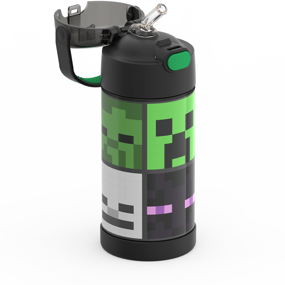12oz FUNTAINER® WATER BOTTLE MINECRAFT