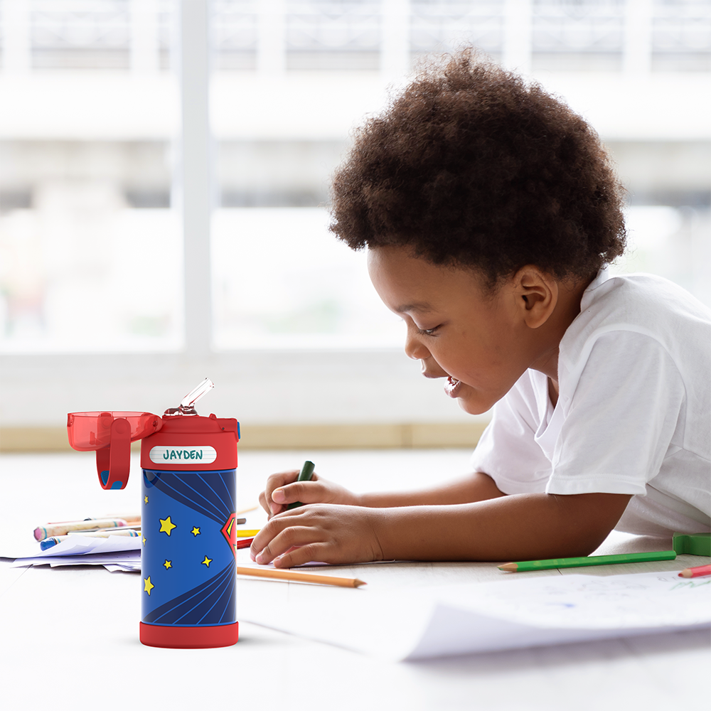 12oz FUNTAINER® WATER BOTTLE SUPERMAN