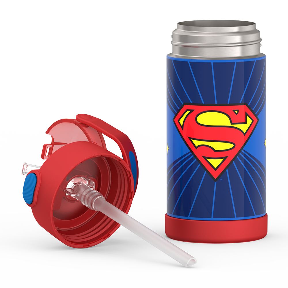 12oz FUNTAINER® WATER BOTTLE SUPERMAN