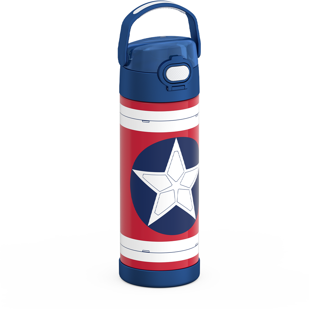 16oz FUNTAINER® WATER BOTTLE CAPTAIN AMERICA