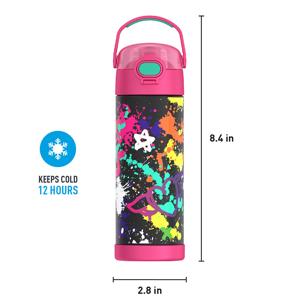 16oz FUNTAINER® WATER BOTTLE WITH LOCKING LID