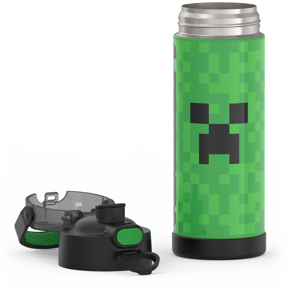 16oz FUNTAINER® WATER BOTTLE MINECRAFT