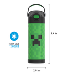 16oz FUNTAINER® WATER BOTTLE MINECRAFT