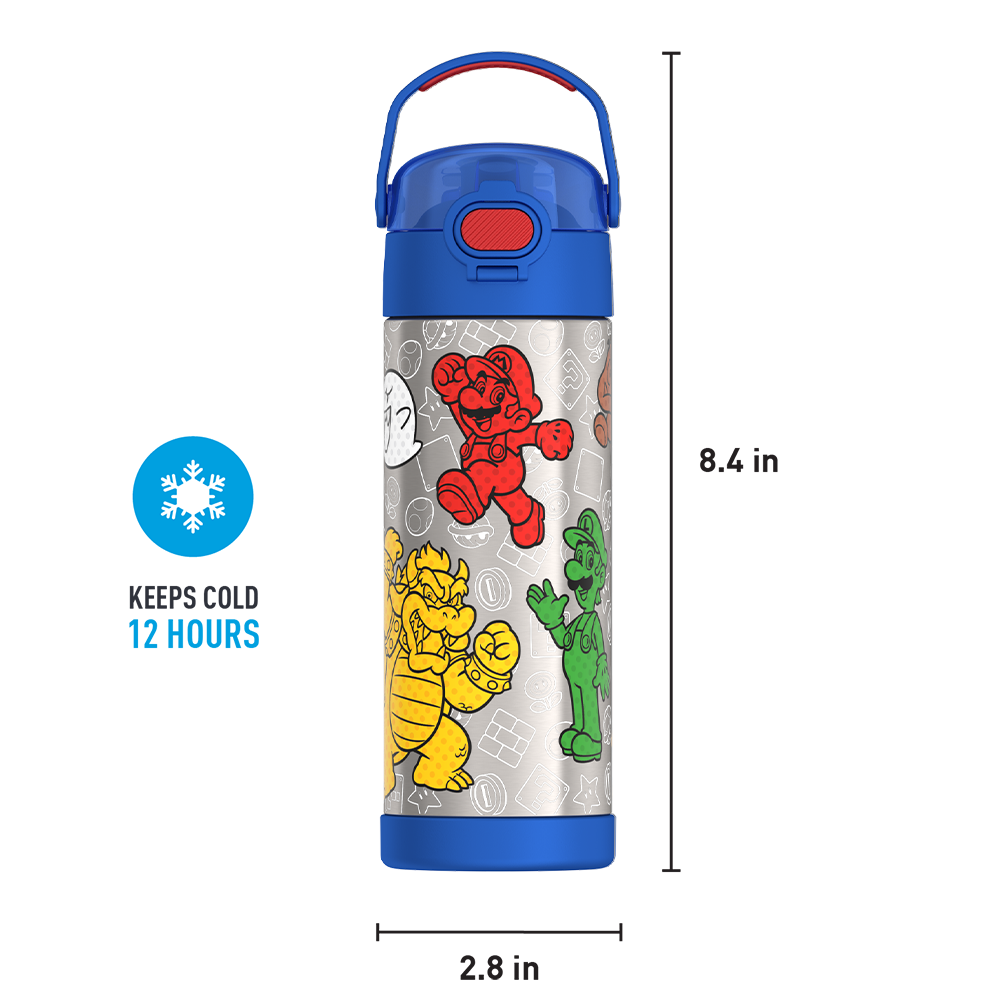 16oz FUNTAINER® WATER BOTTLE MARIO KART™