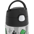 16oz THERMOS® KIDS WATER BOTTLE WITH SPOUT LID MINECRAFT