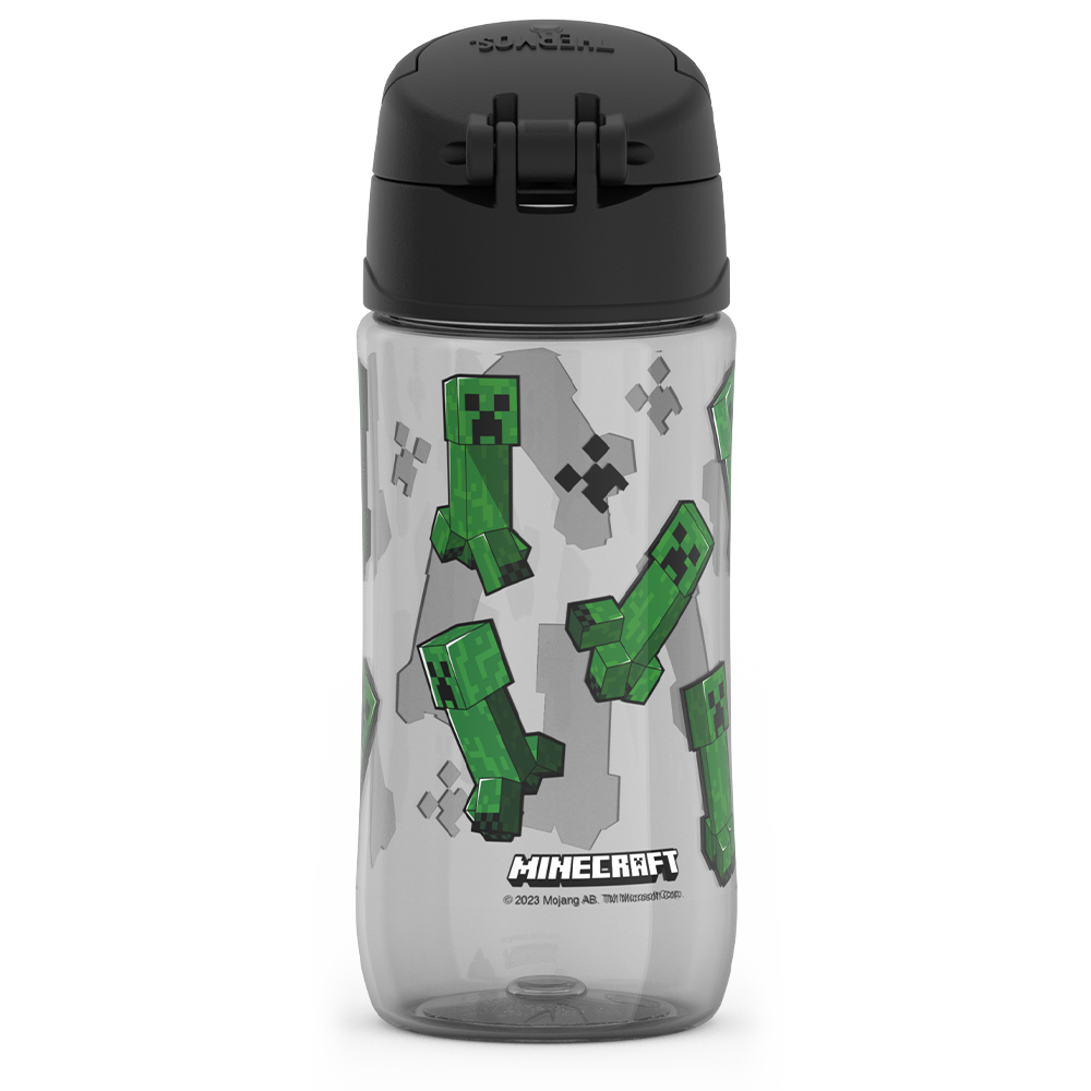 16oz THERMOS® KIDS WATER BOTTLE WITH SPOUT LID MINECRAFT