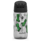 16oz THERMOS® KIDS WATER BOTTLE WITH SPOUT LID MINECRAFT