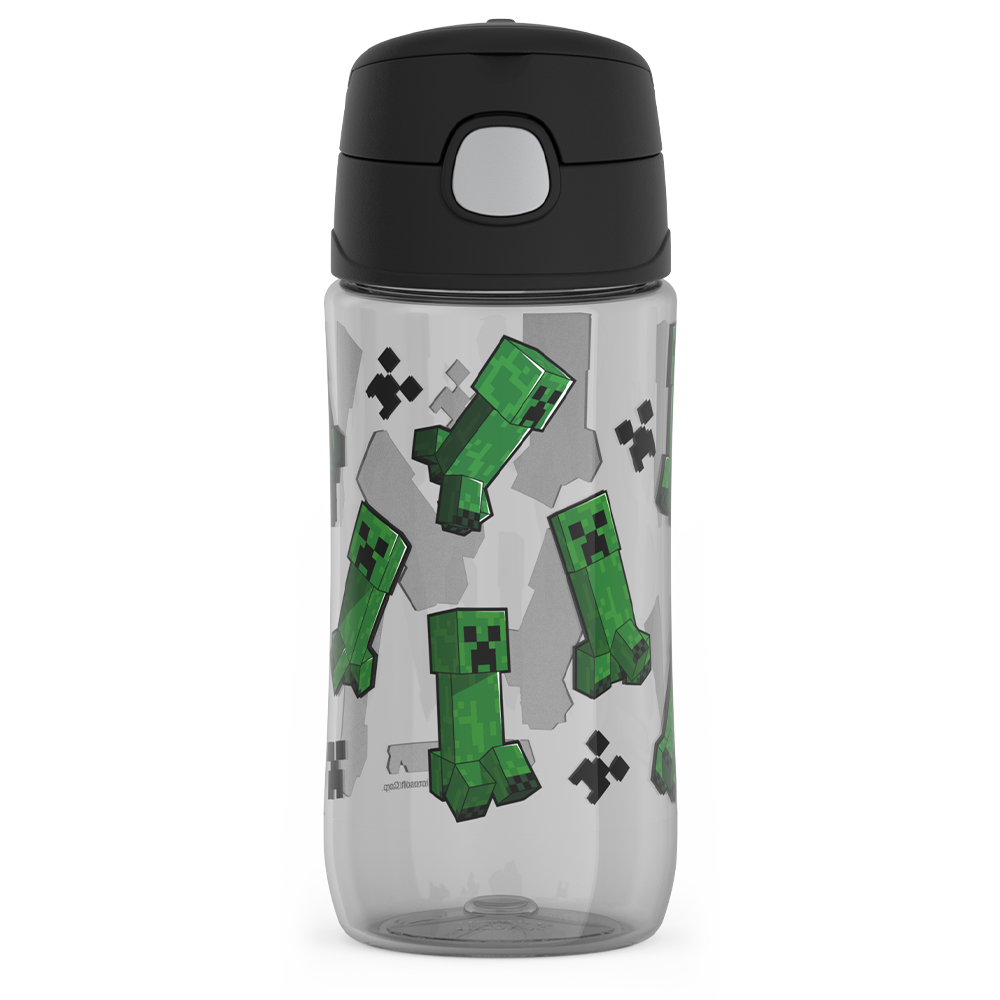16oz THERMOS® KIDS WATER BOTTLE WITH SPOUT LID MINECRAFT