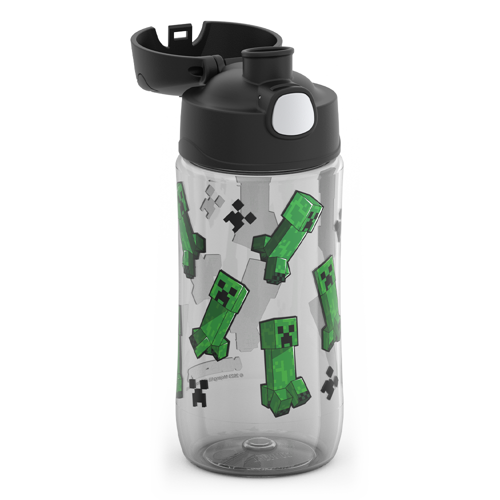 16oz THERMOS® KIDS WATER BOTTLE WITH SPOUT LID MINECRAFT