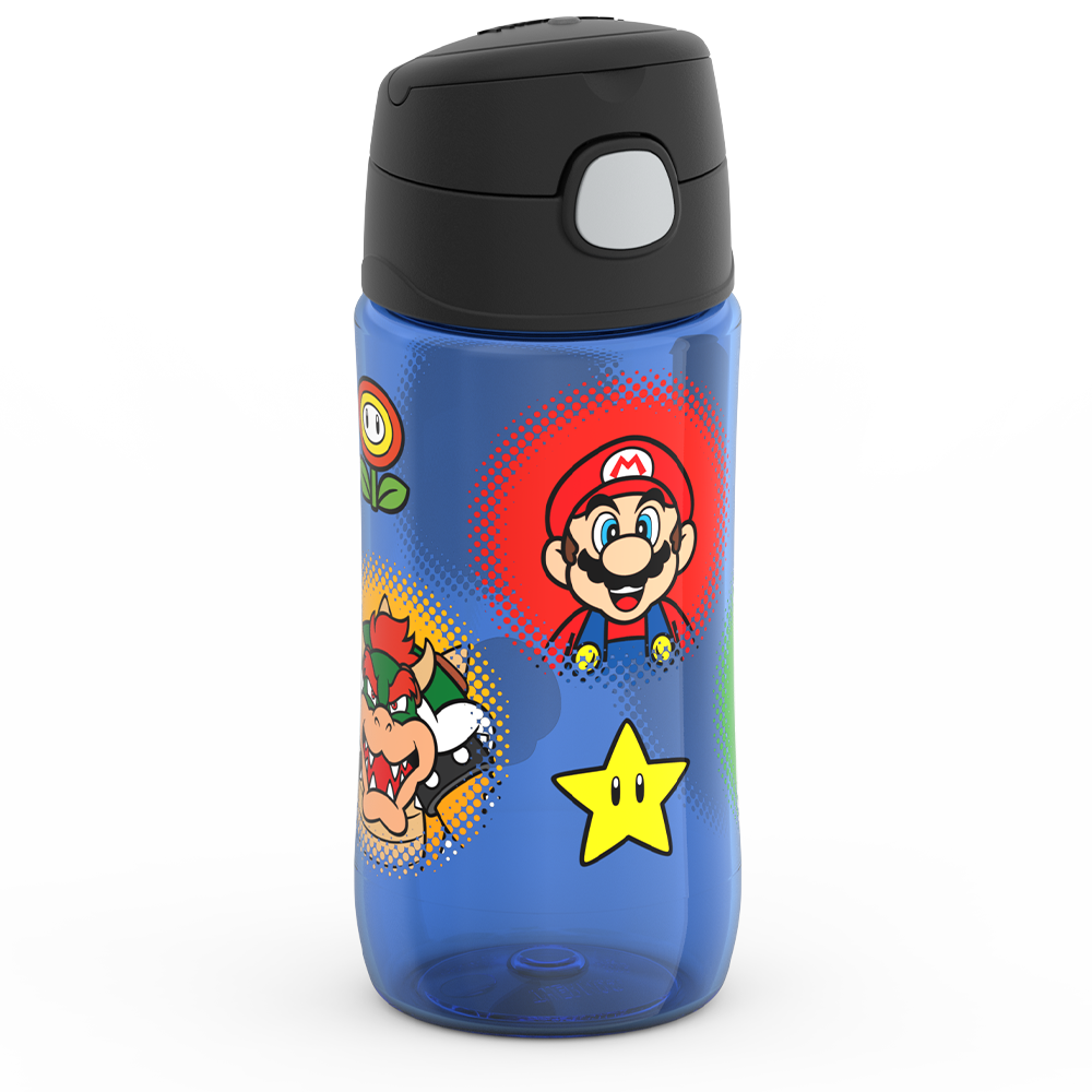 16oz THERMOS® KIDS WATER BOTTLE WITH SPOUT LID MARIO KART™