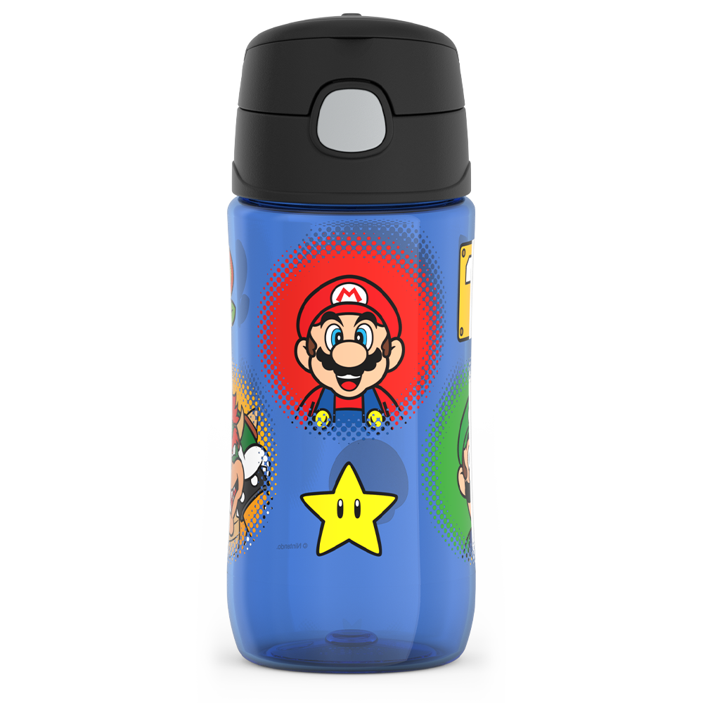 16oz THERMOS® KIDS WATER BOTTLE WITH SPOUT LID MARIO KART™