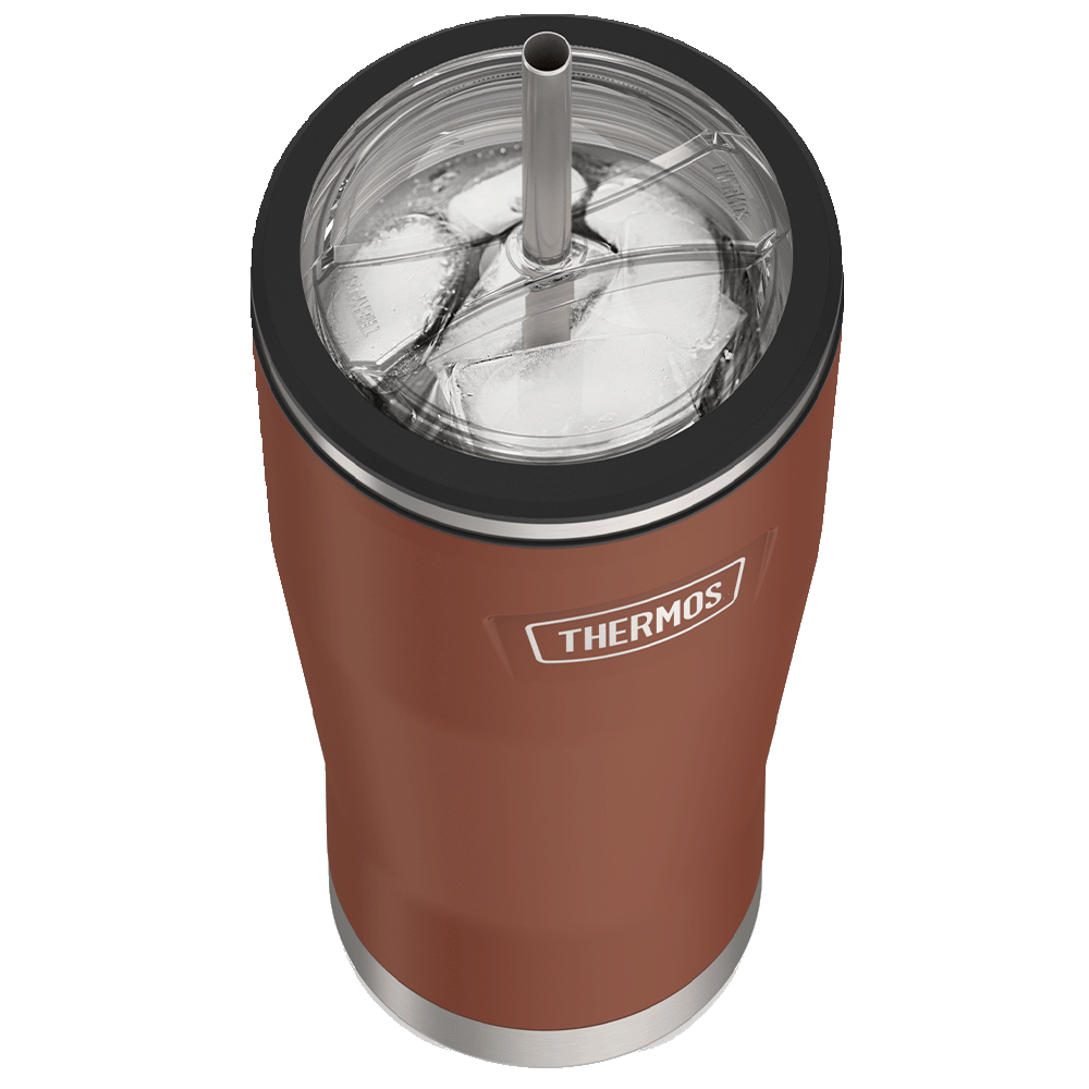 24oz ICON? COLD TUMBLER WITH STRAW