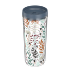 24oz DOUBLE WALL TUMBLER WHIMSICAL LEAVES