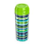 18oz DOUBLE WALL WATER BOTTLE NAVY STRIPES