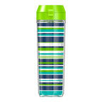 24oz DOUBLE WALL WATER BOTTLE NAVY STRIPES
